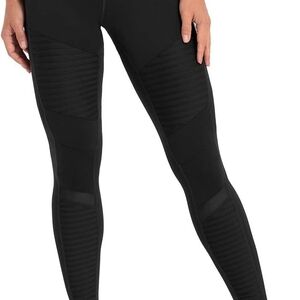 ZYIA Black Textured Leggings